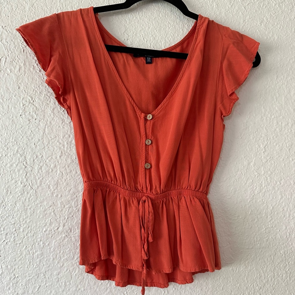 Extra Small Coral Colored Blouse